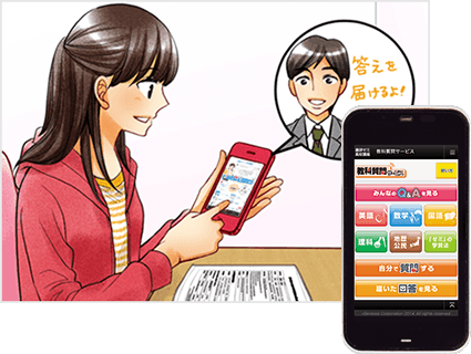 分からない問題と出合ってもいつでもスマホで苦手・疑問解消できる