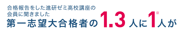 進研ゼミ　高校講座　高１