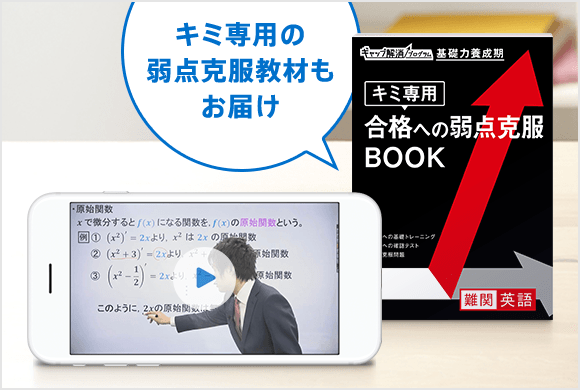 志望大合格から逆算し、今必要な教材を個々の状況にあわせてお届け