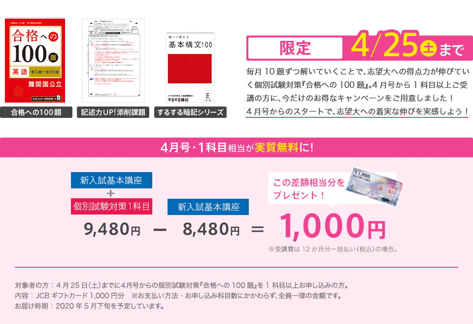 合格への100題 記述力UP!添削課題 するする暗記シリーズ