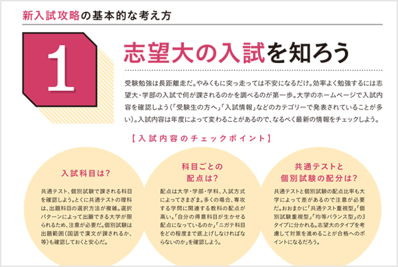 新入試攻略本 誌面例