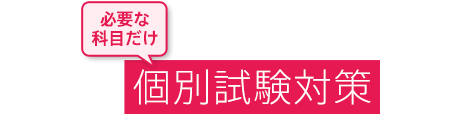 受講科目別 個別試験対策