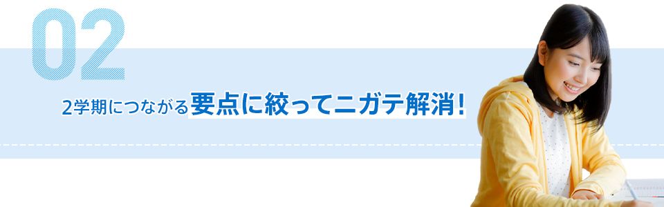 02 2学期につながる要点に絞ってニガテ解消