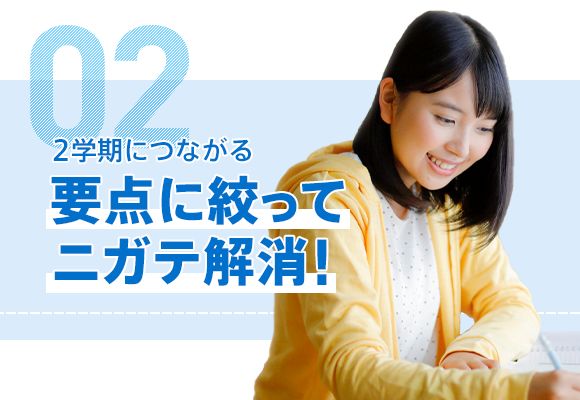 02 2学期につながる要点に絞ってニガテ解消
