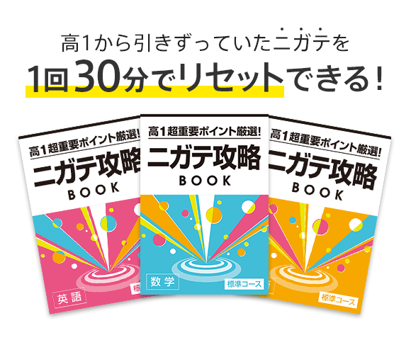 高1から引きずっていたニガテを1回30分でリセットできる!