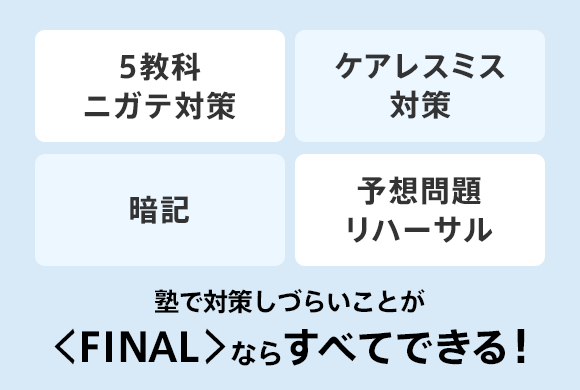 塾で対策しづらいことが<FINAL>ならすべてできる!