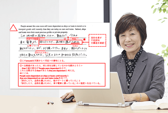 赤ペン先生の個別添削で着実に伸ばす