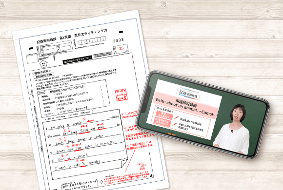 添削アドバイス・復習動画を確認し間違いを把握