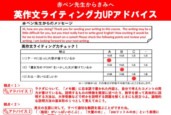 STEP3：アドバイス